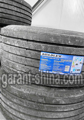 Roadlux R168 (руль/прицеп) 385/55 R22.5 160K(158L) 20PR - Фото шин с этикеткой на складе